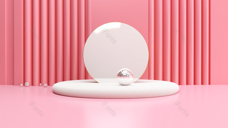 粉色C4D电商立体展示产品背景,高清,摄影图,摄影图片,图片大全,摄影图免费下载